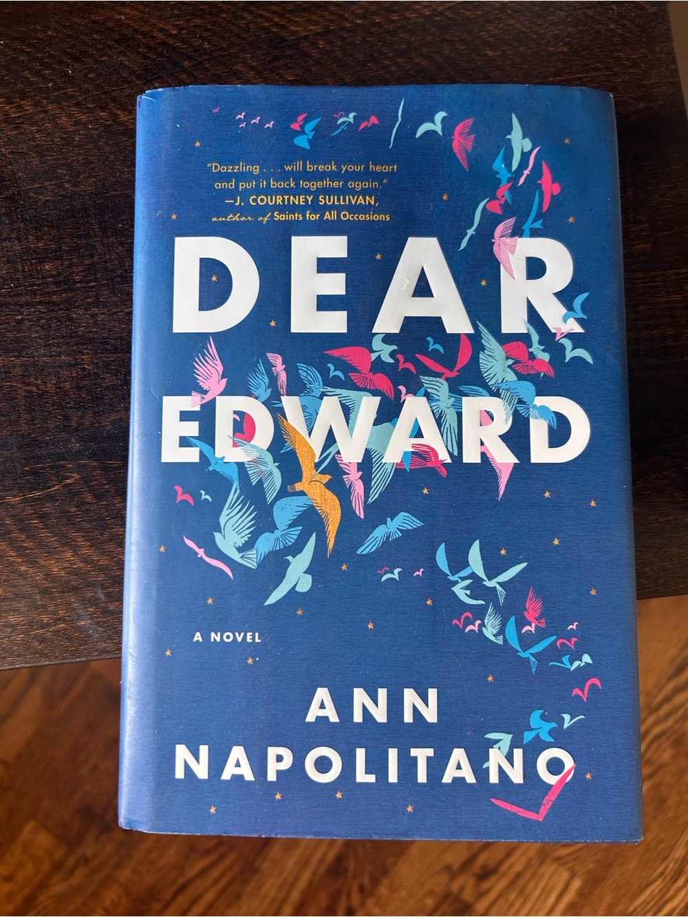 Dear Edward Hardcover Novel - Blue Cover